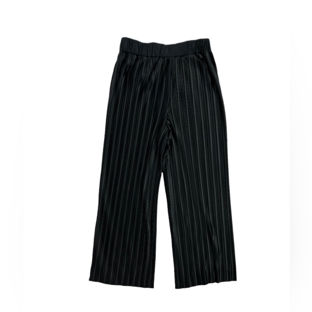 NWOT- Ann Taylor pleated wide leg pull on pants black Size 12 - Picture 2 of 9